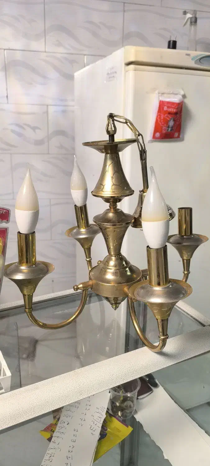 لوستر برنز|لوستر و چراغ آویز|کرمانشاه, |دیوار