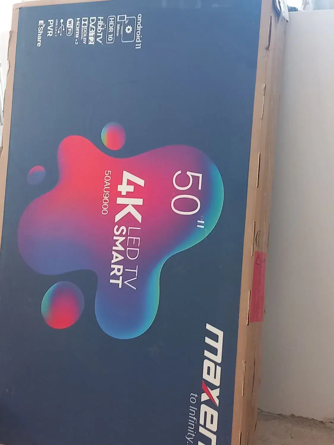 کارتن تلویزیون بدون هیچ آسیب دیدگی|تلویزیون و پروژکتور|لالجین, |دیوار