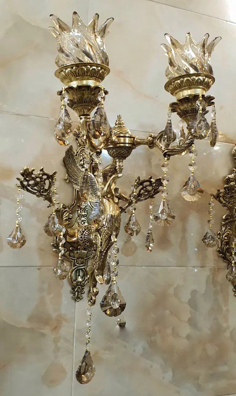 دیوار کوب های برنزی جدید|صنایع دستی و سایر لوازم تزئینی|قم, شهرک امام حسن|دیوار