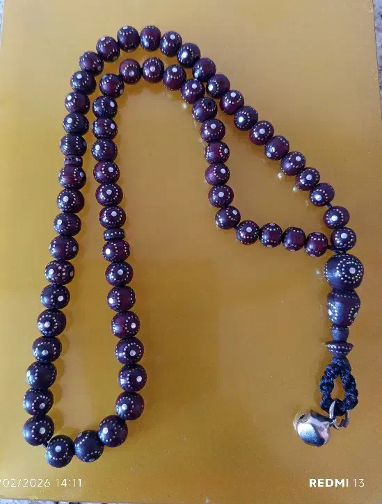 تسبیح داس سیمکاری|کلکسیون اشیاء عتیقه|ابریشم, |دیوار