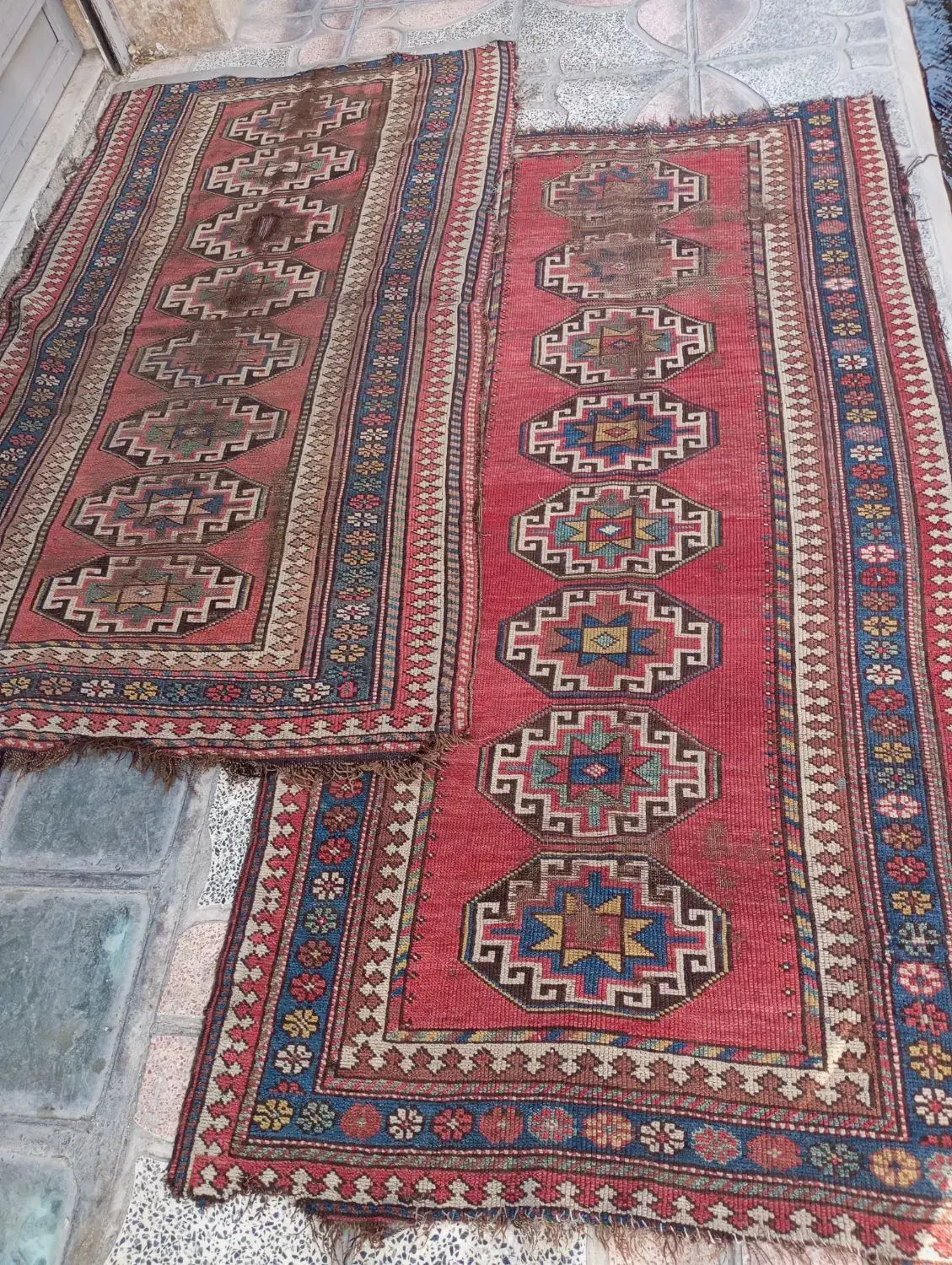 یک جفت زرع ونیم کهنه ۷۰ساله|فرش|نسیم‌شهر, |دیوار