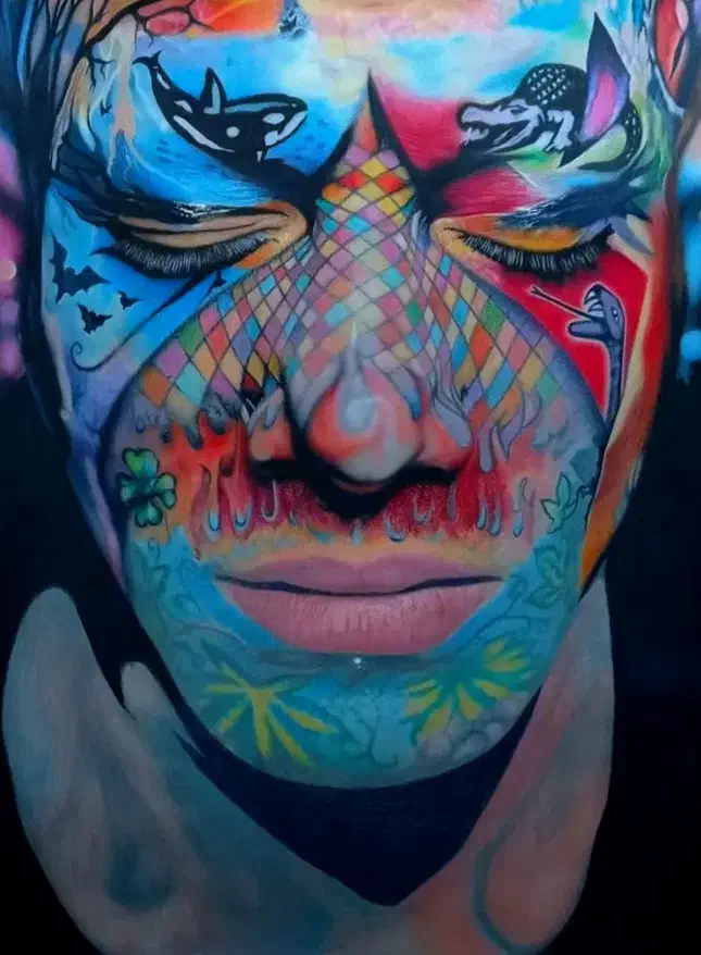 نقاشی مدادرنگی امیر تتلو|تابلو، نقاشی، عکس|ساری, |دیوار