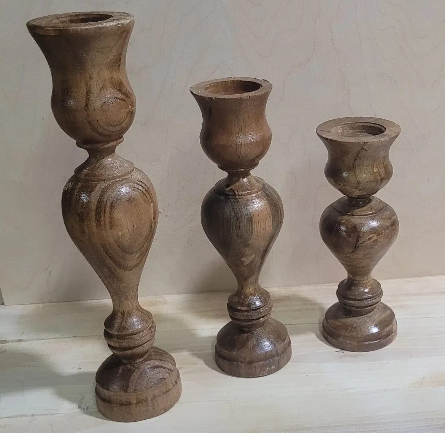 شمعدان چوبی|صنایع دستی و سایر لوازم تزئینی|اصفهان, پرتمان|دیوار