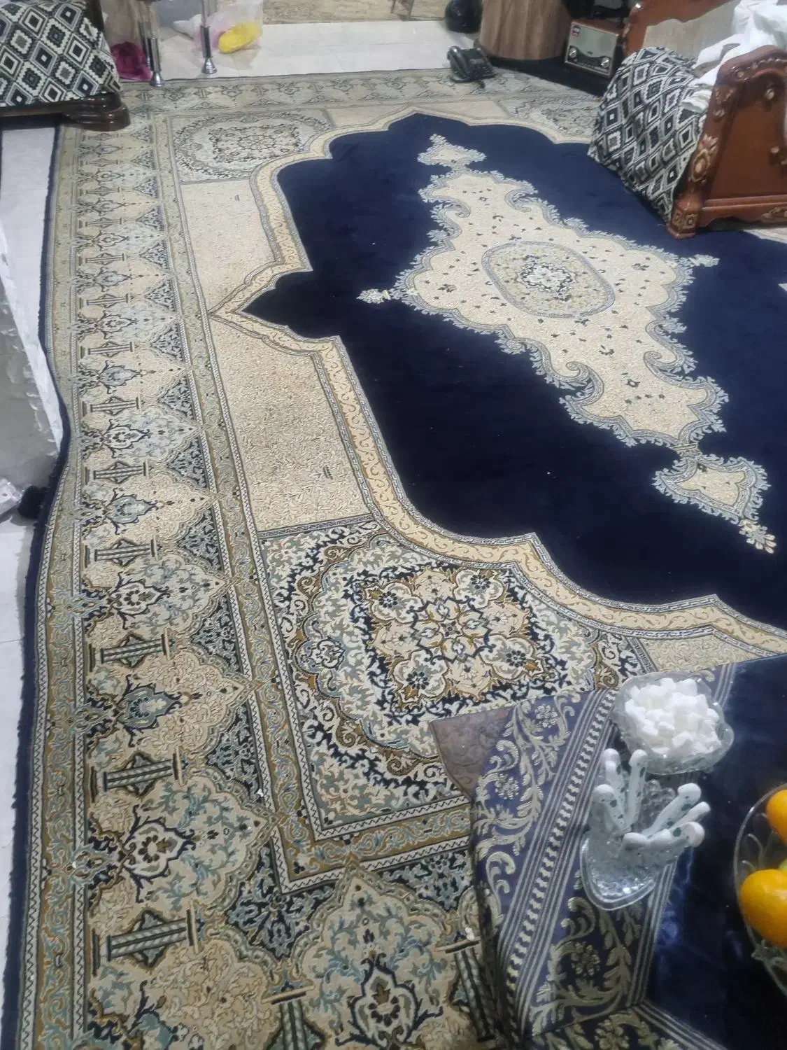 فرش ۱۲ متری در حد نو|فرش|کرمانشاه, |دیوار