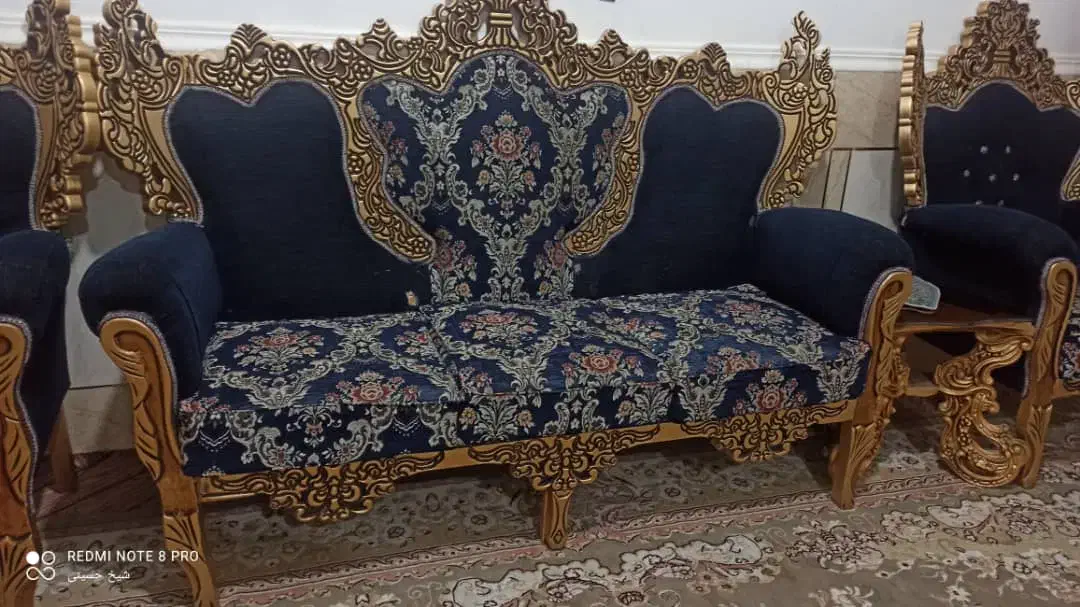 مبل سلطنتی ۷ نفره در حد|مبلمان خانگی و میز عسلی|زاهدان, |دیوار