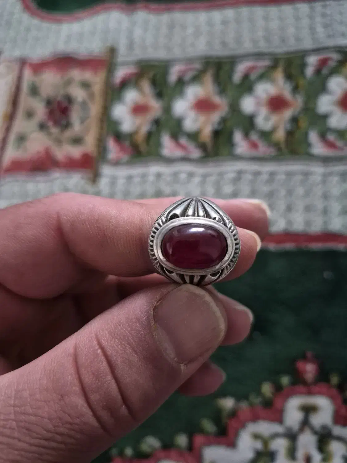 انگشتر یاقوت اصل|کلکسیون اشیاء عتیقه|شهرکرد, |دیوار