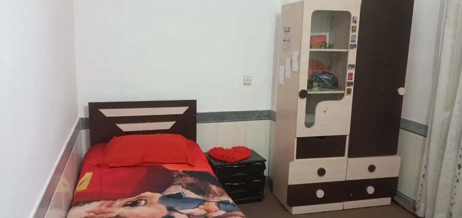 فروش تخت و کمد نوجوان|تخت و سرویس خواب|گلوگاه, |دیوار