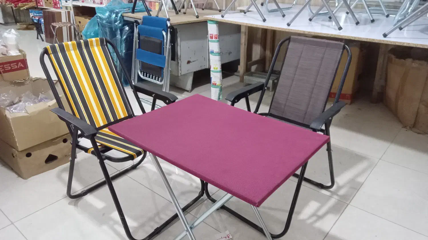 فروش میزوصندلی تاشو|صندلی و نیمکت|بندر ترکمن, |دیوار