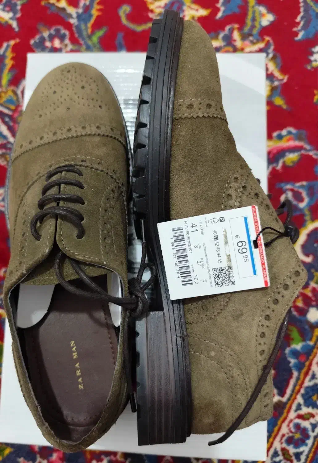 کفش چرمی اصلی زارا (Zara)|کیف، کفش، کمربند|قم, انسجام|دیوار