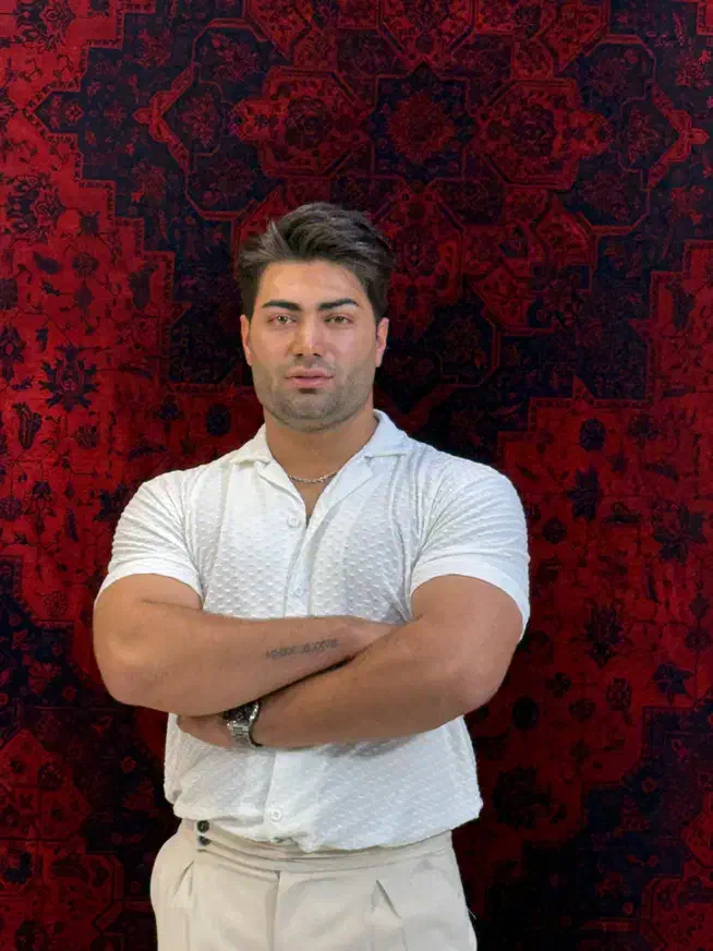 کناره فرش ناردون لاکی گلشهر سلیمانی|فرش|زنجان, |دیوار