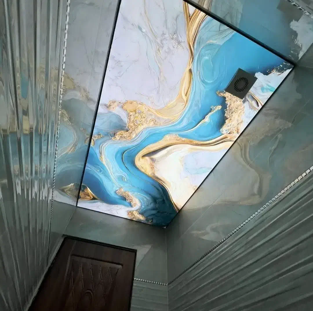 سقف کشسان آرمسترانگ تایل پی وی سی pvcماربل ترمووال|خدمات پیشه و مهارت|لاهیجان, شیشه گران|دیوار