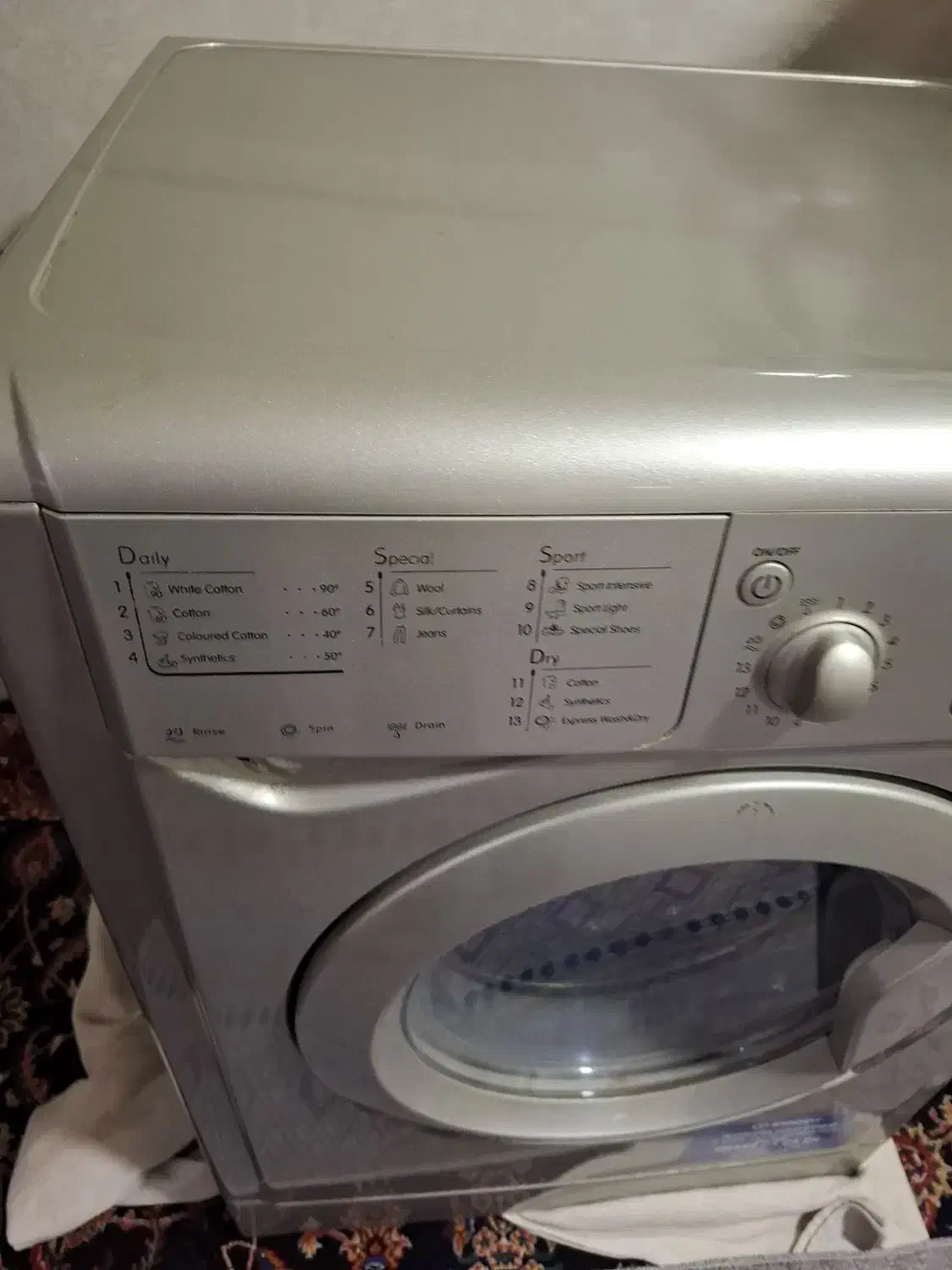 لباسشویی ایندوزیت ایتالیایی اصل ۷/۵کیلو|ماشین لباسشویی و خشک‌کن لباس|قرچک, مهدیه|دیوار