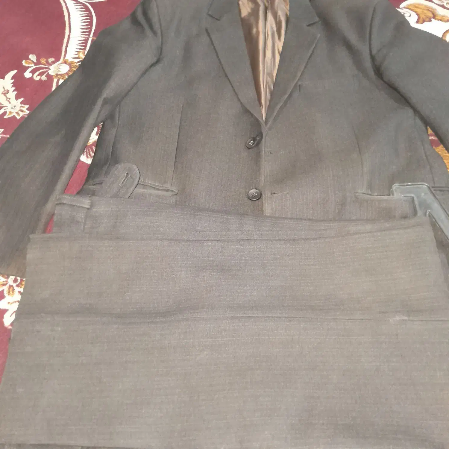 کت شلوار مردانه قهوه ای شیک ک تمیز|لباس|پاکدشت, حصار امیر|دیوار