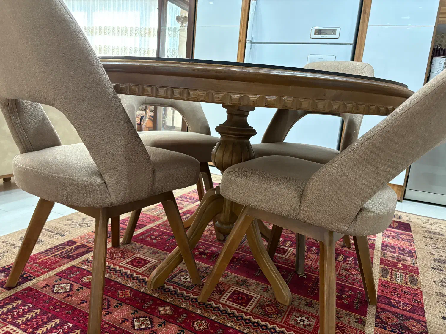 سرویس مبل و ناهارخوری چوب|مبلمان خانگی و میز عسلی|سیرجان, |دیوار