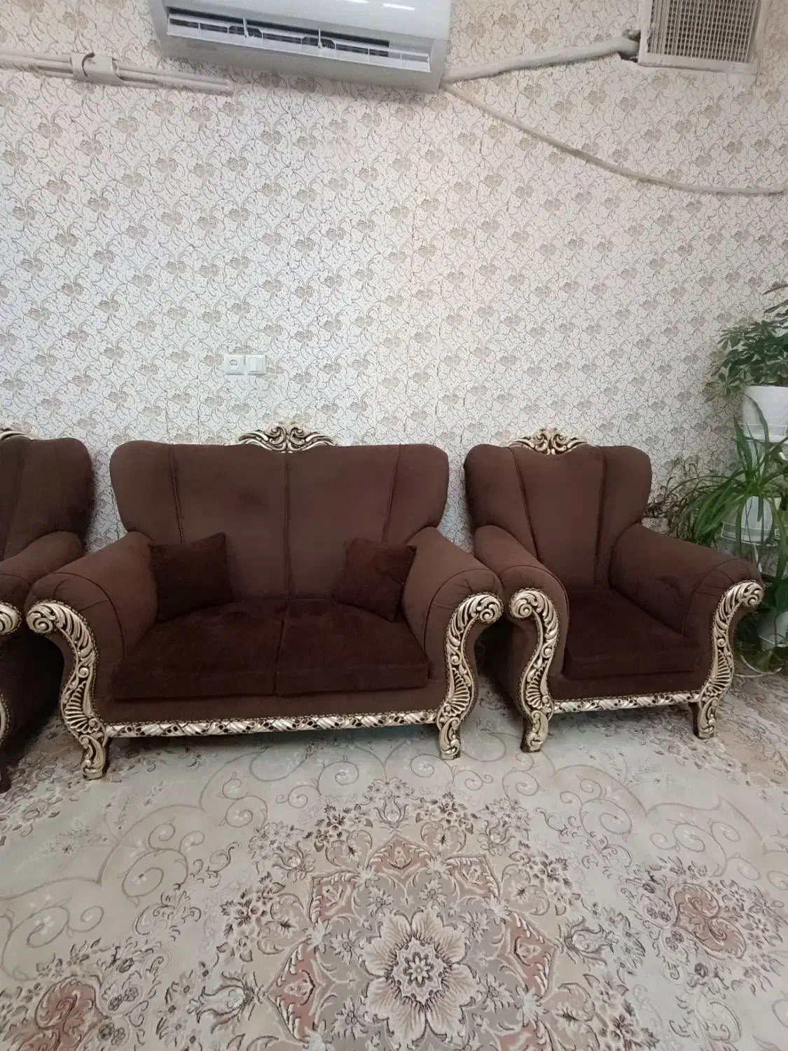 مبل راحتی ۷ نفره|مبلمان خانگی و میز عسلی|قم, شهرک امام حسن|دیوار