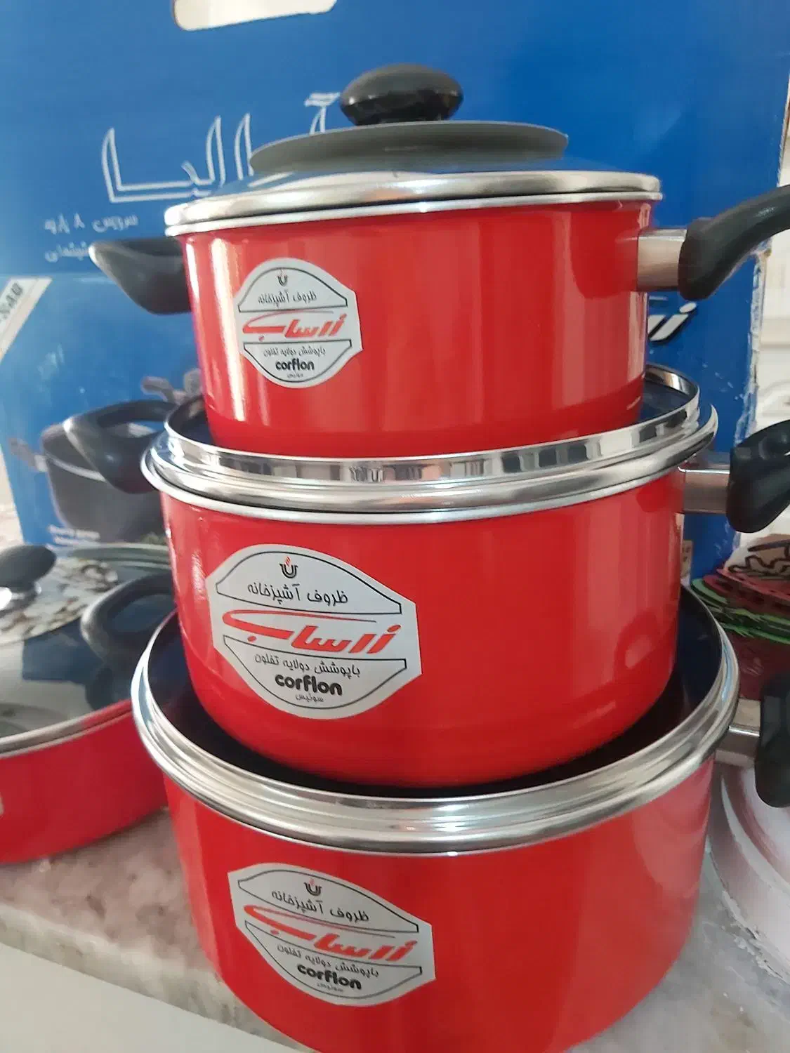 سرویس ۸ پارچه تفلون|ظروف پختوپز|ابهر, |دیوار