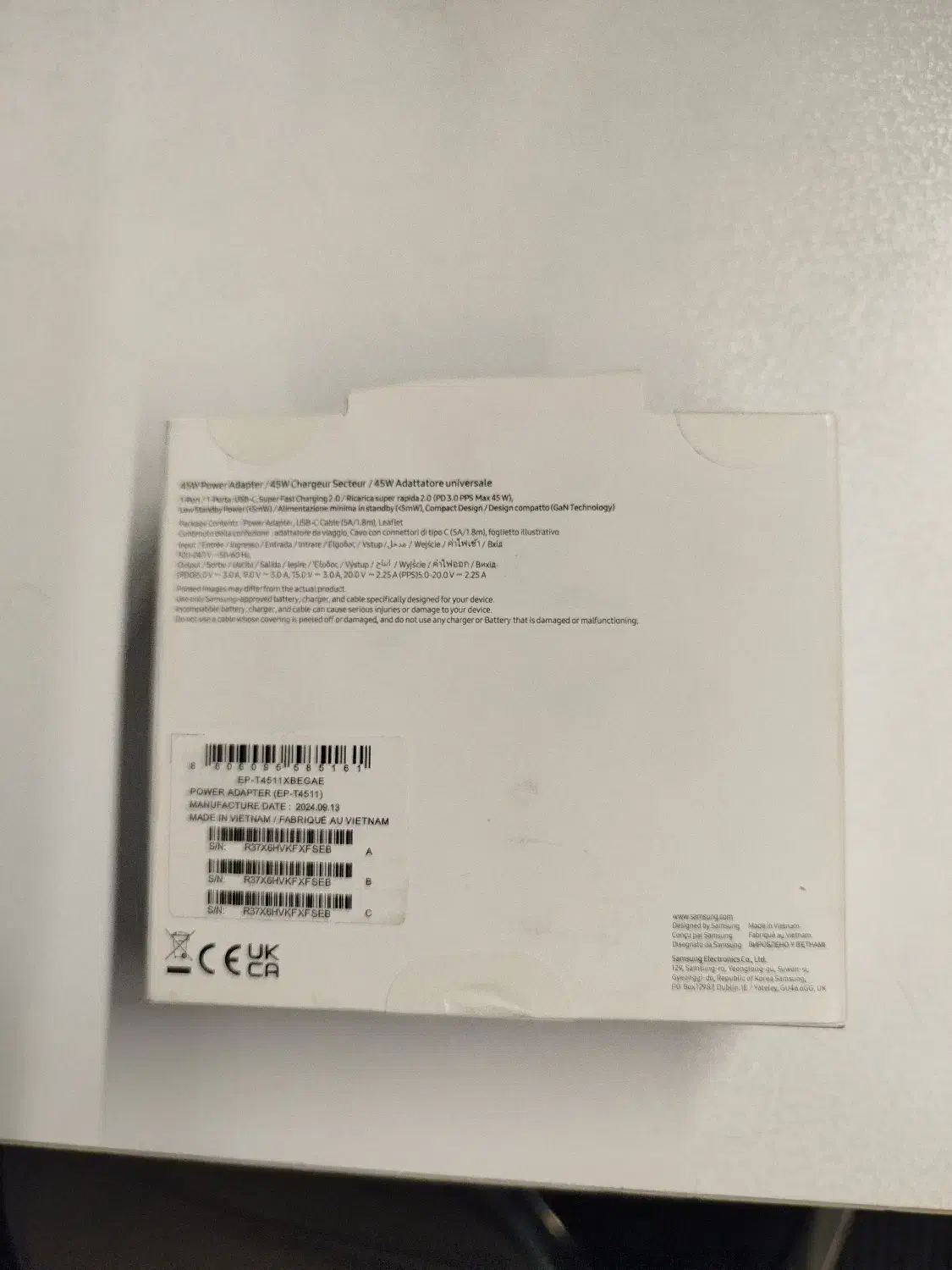 کلگی شارژ 45 وات سیم دار اصلی سامسونگ|لوازم جانبی موبایل و تبلت|تهران, نیروی هوایی (پیروزی)|دیوار