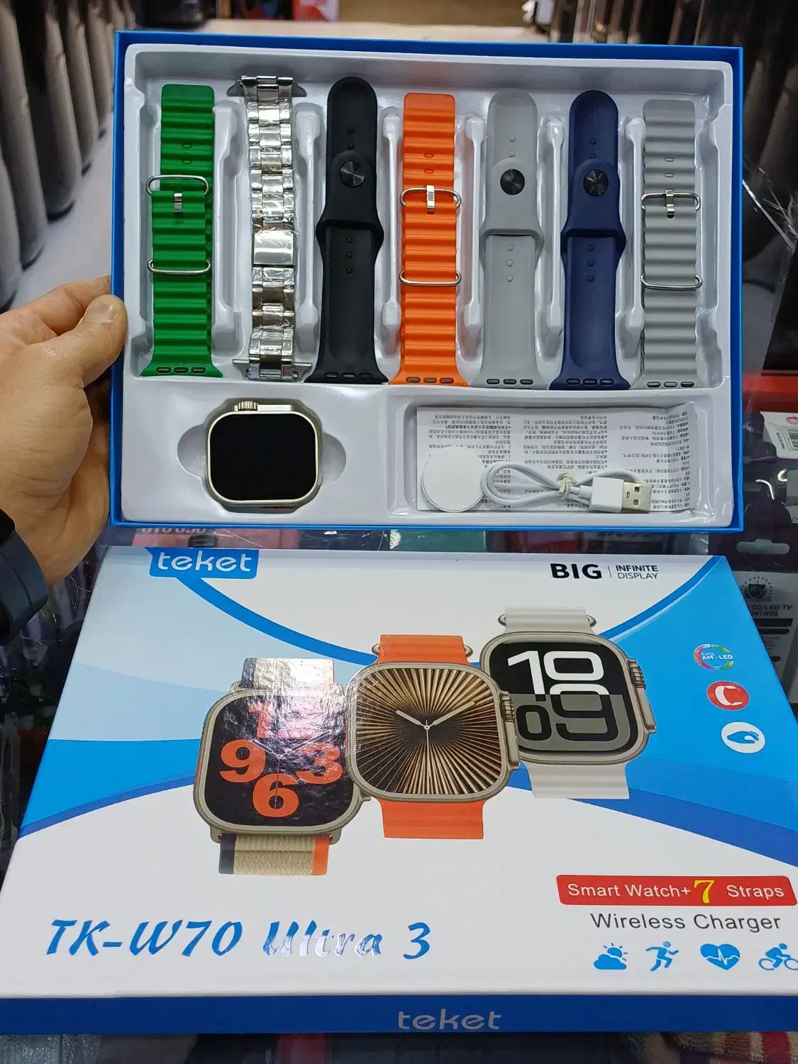 ساعت هوشمند 7 بند Teket (( آراز مارکت ))|ساعت|زنجان, |دیوار