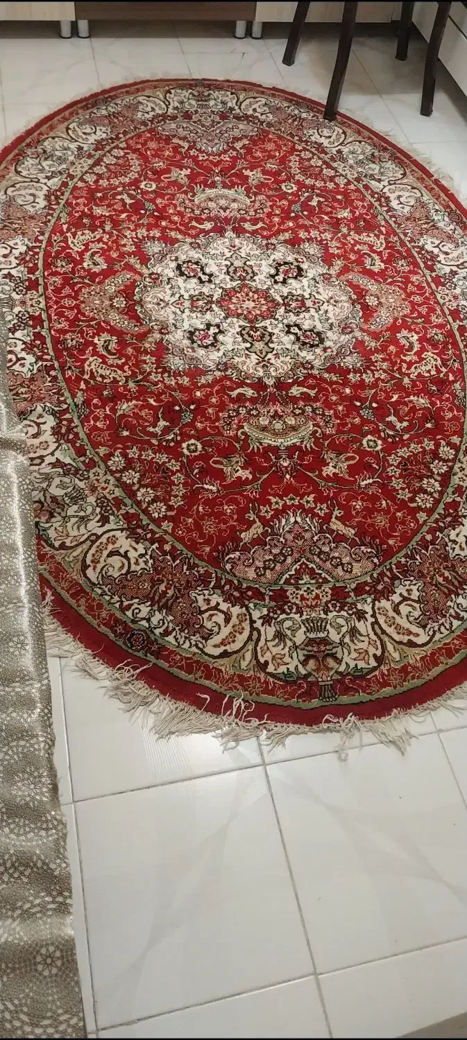 فرش ماشینی بیضی|فرش|تبریز, |دیوار