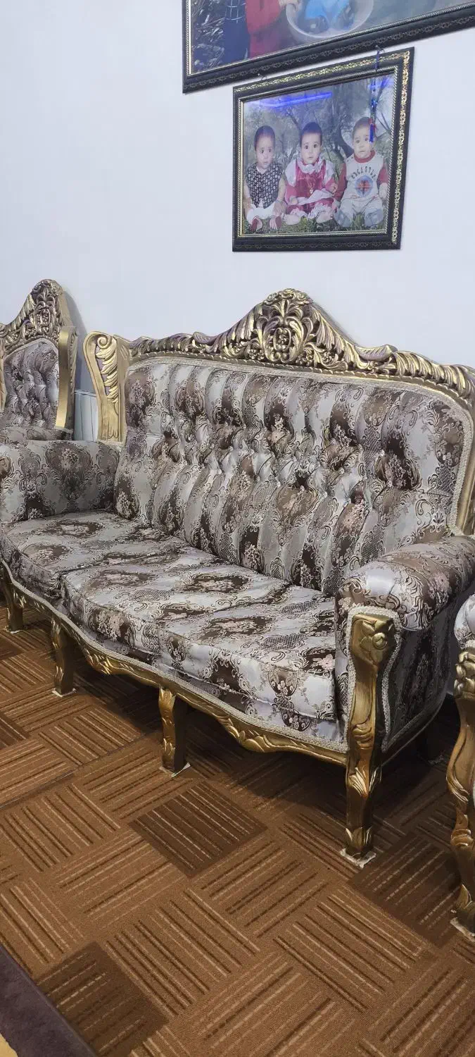 مبل سلطنتی چوب راش|مبلمان خانگی و میز عسلی|ایلام, |دیوار