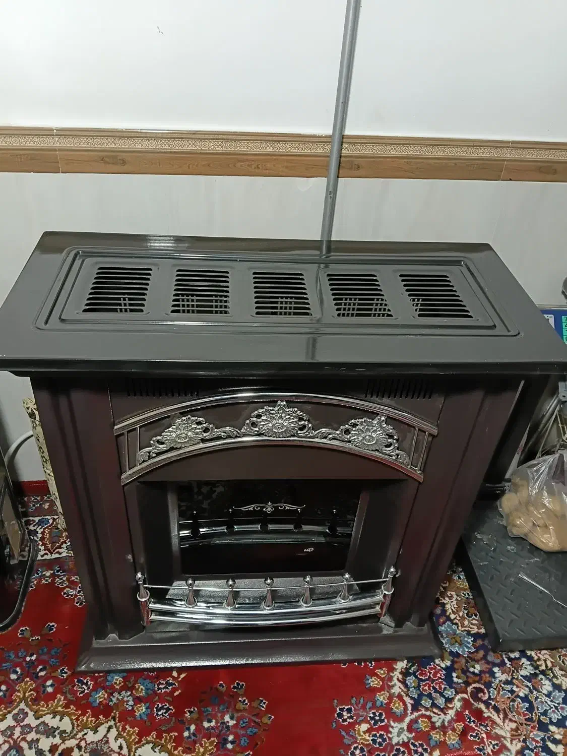 بخاری|بخاری، هیتر، شومینه|اهر, |دیوار