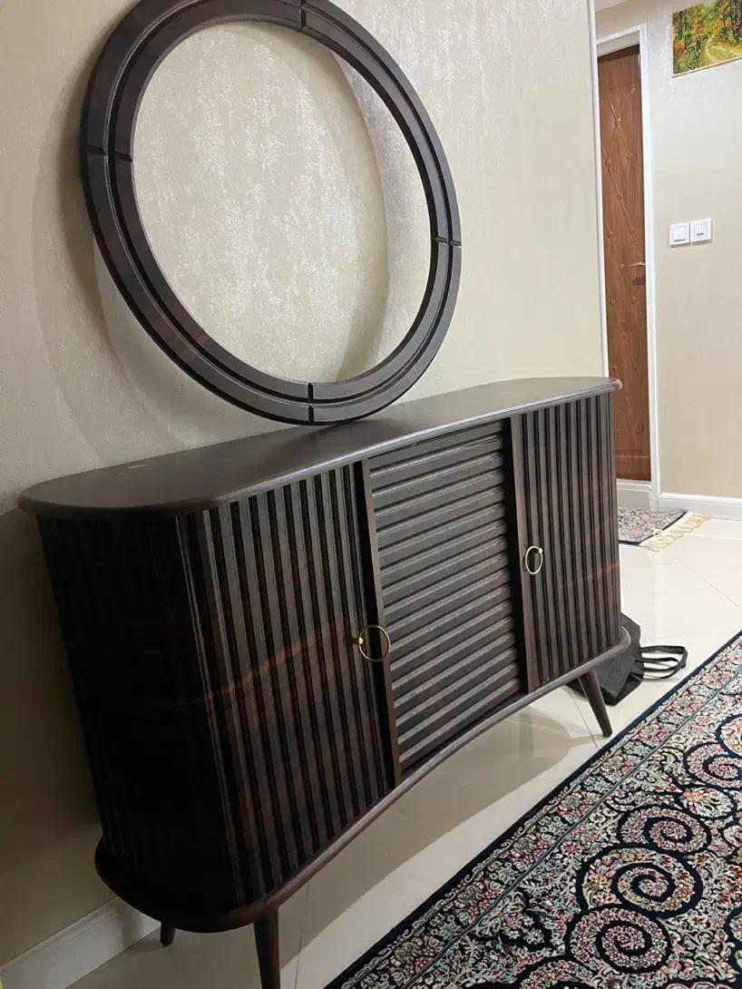 کنسول کرکره ای طرح لبخند|بوفه، ویترین، کنسول|بیرجند, |دیوار