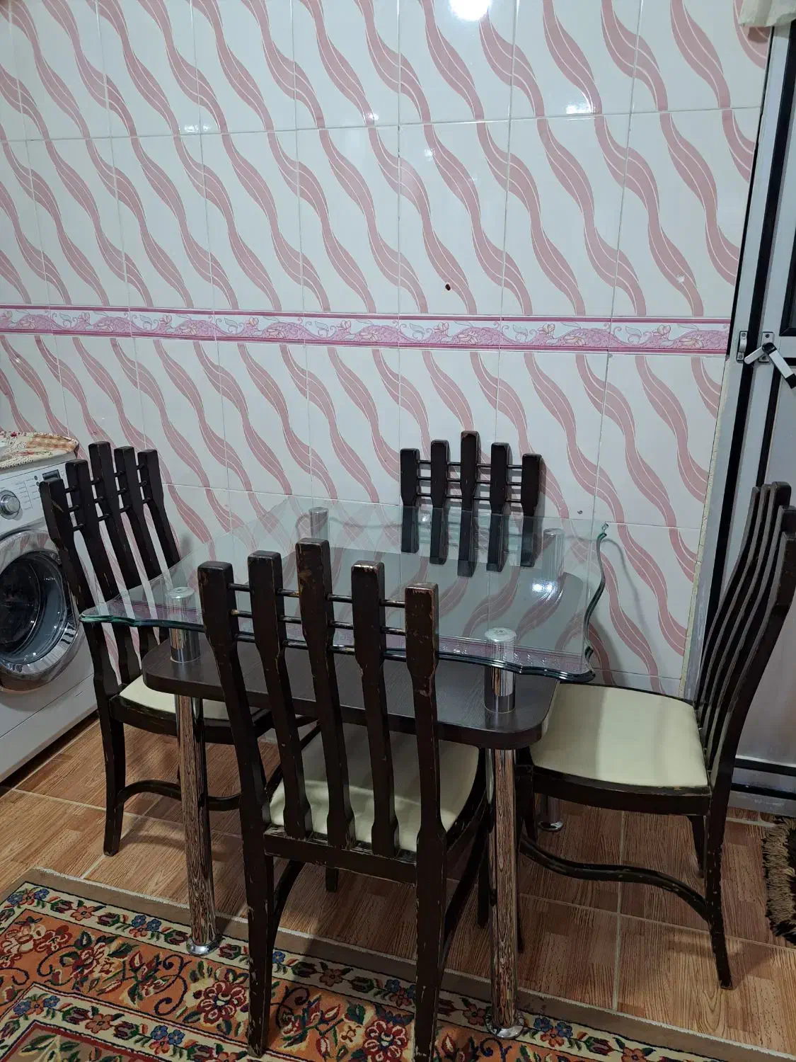 میز نهار خوری ۴نفره سالم|میز و صندلی غذاخوری|خرم‌آباد, |دیوار