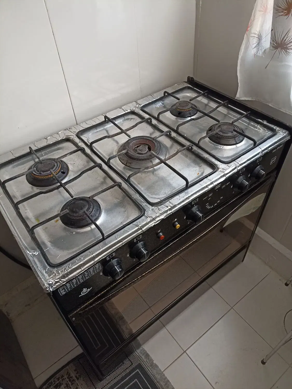 اجاق گاز پنج شعله تمیز سالم|اجاق گاز و لوازم برقی پختوپز|مشهد, الهیه|دیوار
