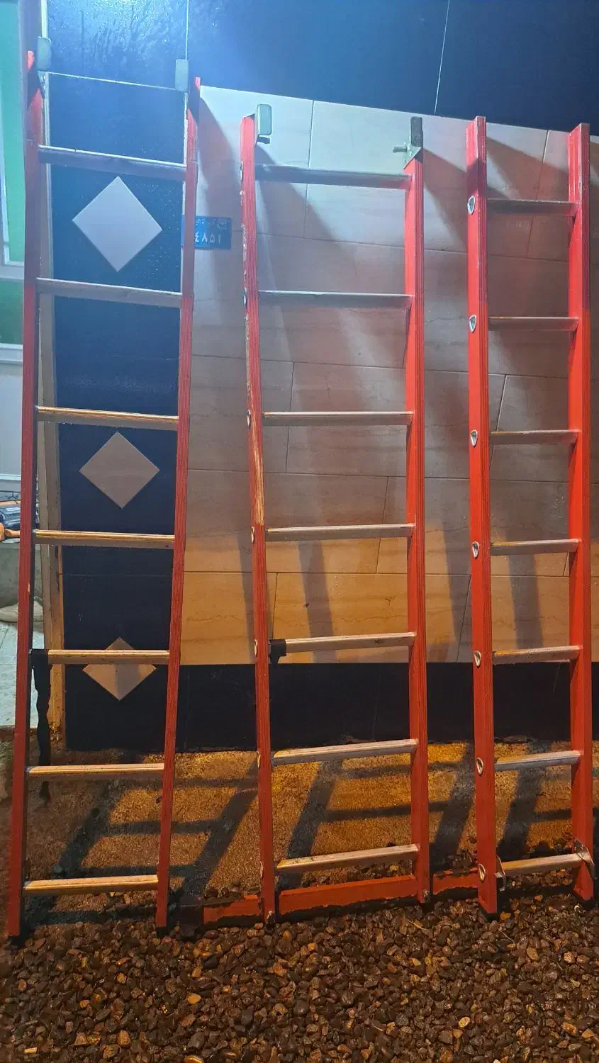 نردبان آلمینیومی سالم 6 متری|ابزارآلات|لاهیجان, بازکیاگوراب|دیوار