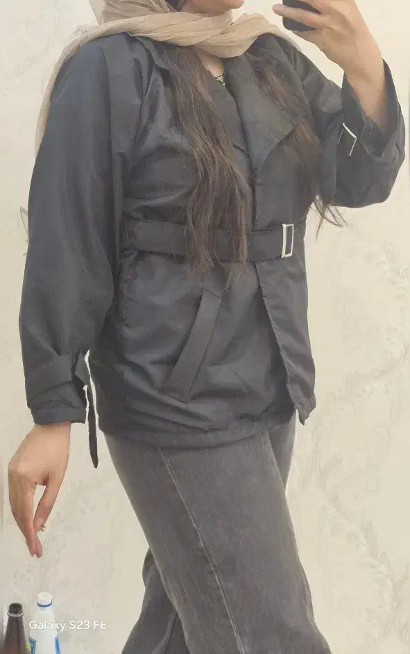 بارانی آستردار کمربند دار|لباس|سهند, |دیوار