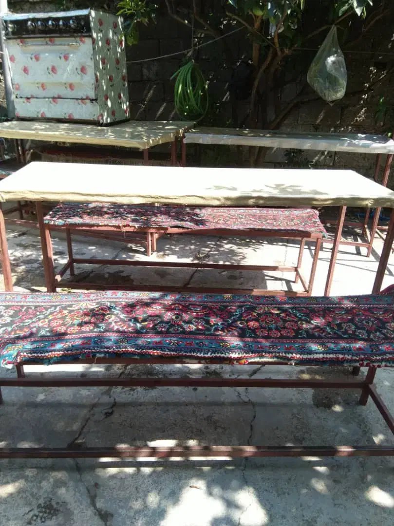 میز صندلی آهنی غذاخوری|میز و صندلی غذاخوری|رودسر, |دیوار