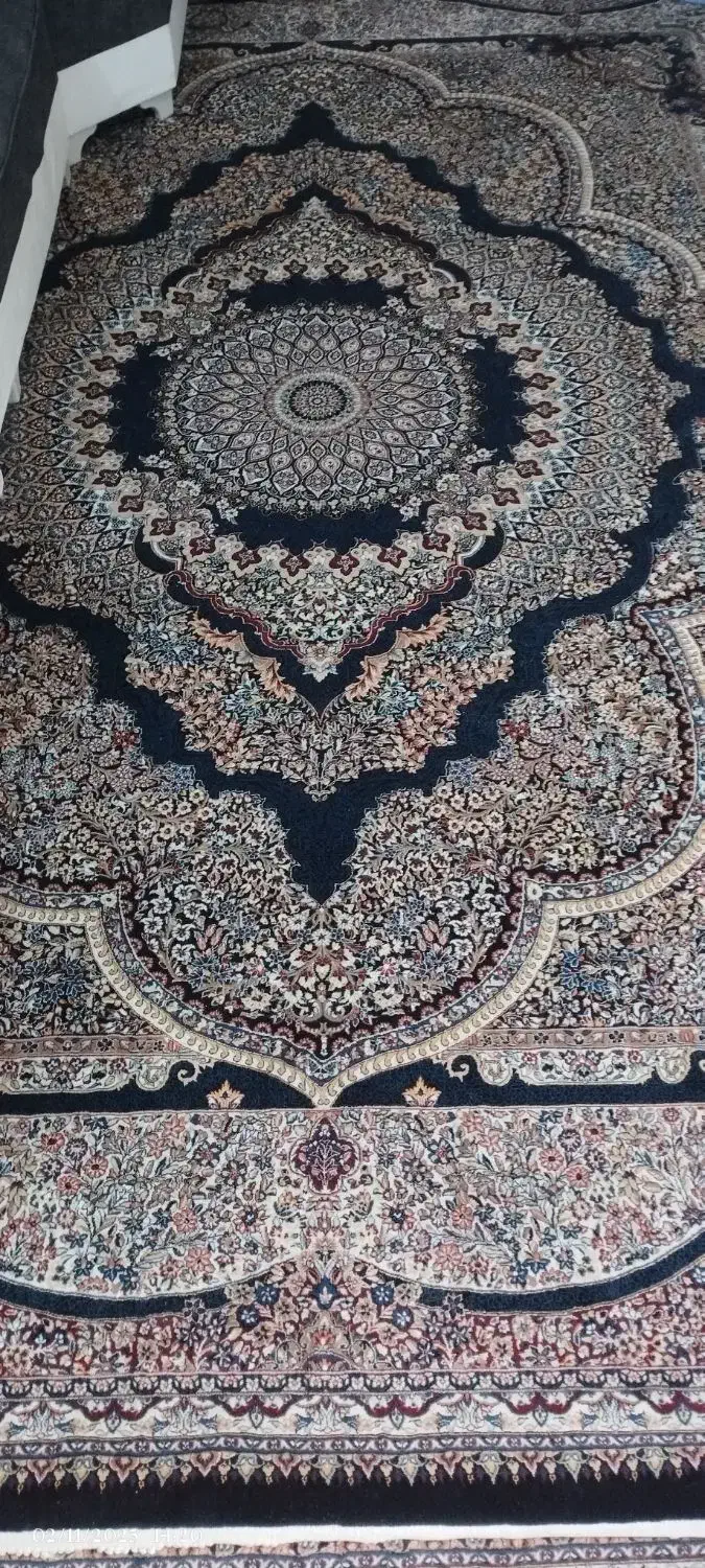 فرش ماشینی 1200 شانه درحد نو|فرش|قرچک, مهدیه|دیوار