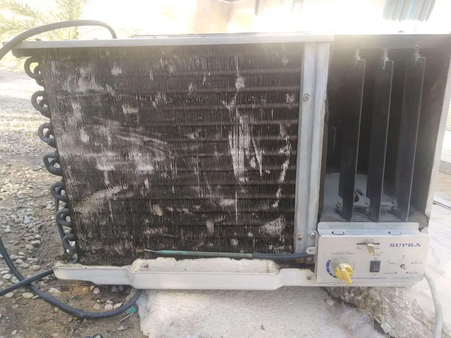 فروش کولر پنجره ای مارک سوپرا|کولر گازی و فن‌کوئل|خشت, |دیوار