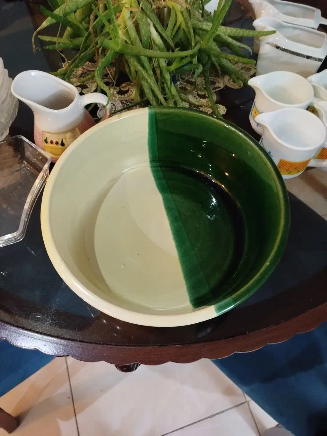 حراج کاسه بزرگ و پارچ سفالی سس خوری شکر ریز پیاله|حراج|اندیشه, اندیشه فاز ۳|دیوار