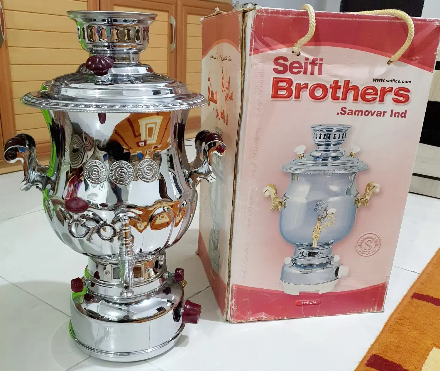 *سماورگازی برادران سیفی مدل شایسته۸لیتری آکبند*|سماور، چایساز، قهوهساز|ساری, |دیوار