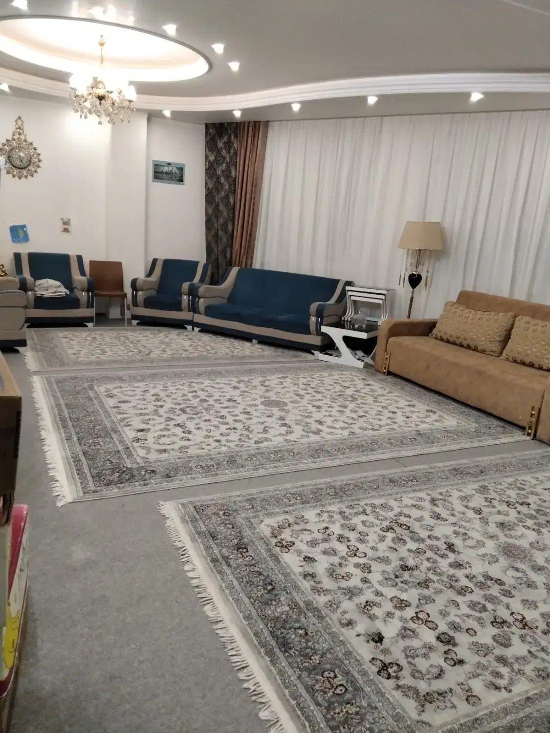 پرده ۶متر و ۱۰سانت در ارتفاع ۳متر پرده شاین|پرده، رانر، رومیزی|قم, شاه سید علی|دیوار