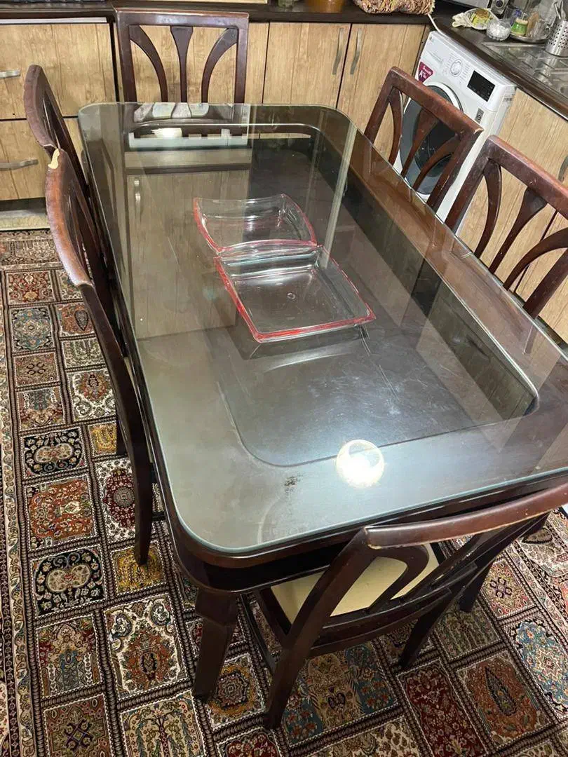 میز ناهار خوری ۶ نفره|میز و صندلی غذاخوری|ملارد, |دیوار