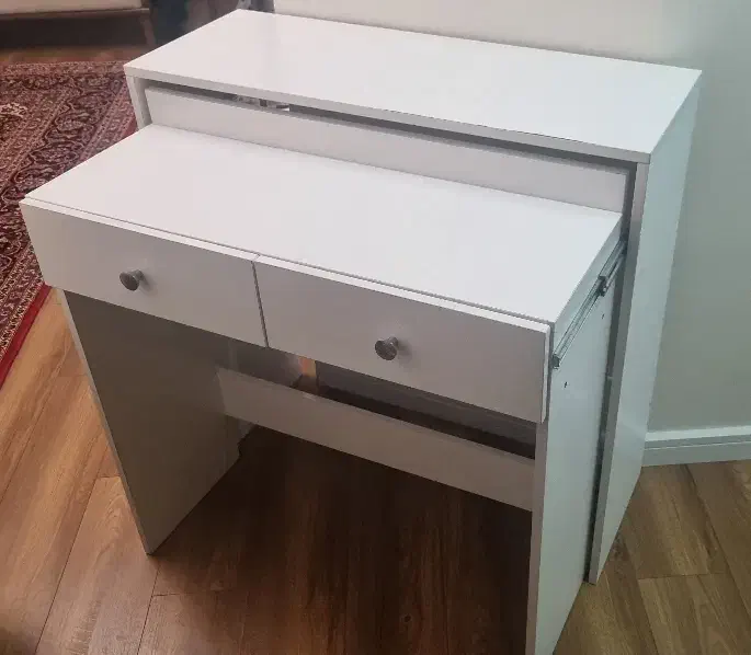 میز تحریر کشویی کم جا سفید رنگ|میز تحریر و کامپیوتر|تهران, شهرک دریا|دیوار