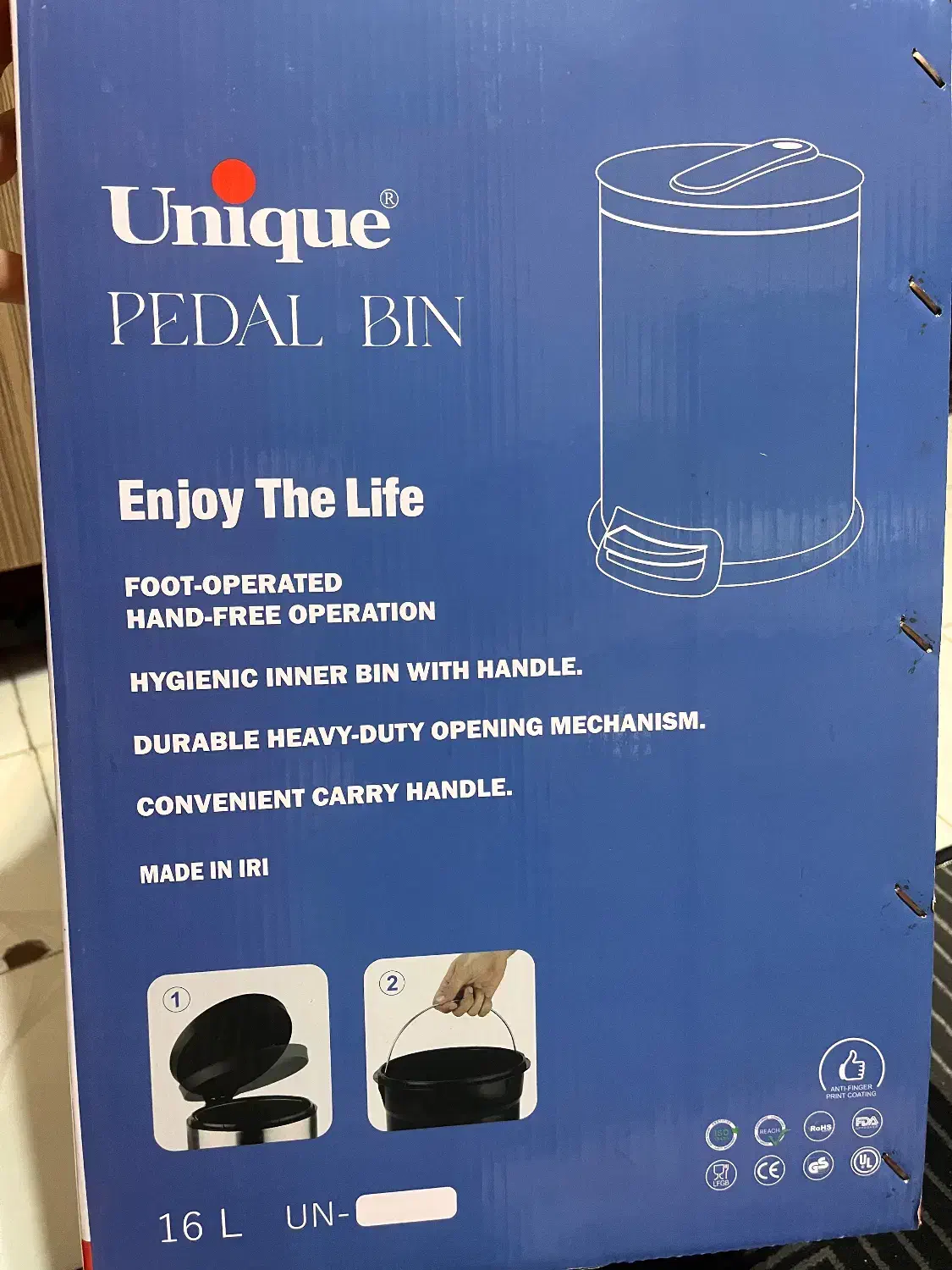 سطل زباله ۱۶ لیتری یونیک|لوازم نظافت|تهران, منیریه|دیوار