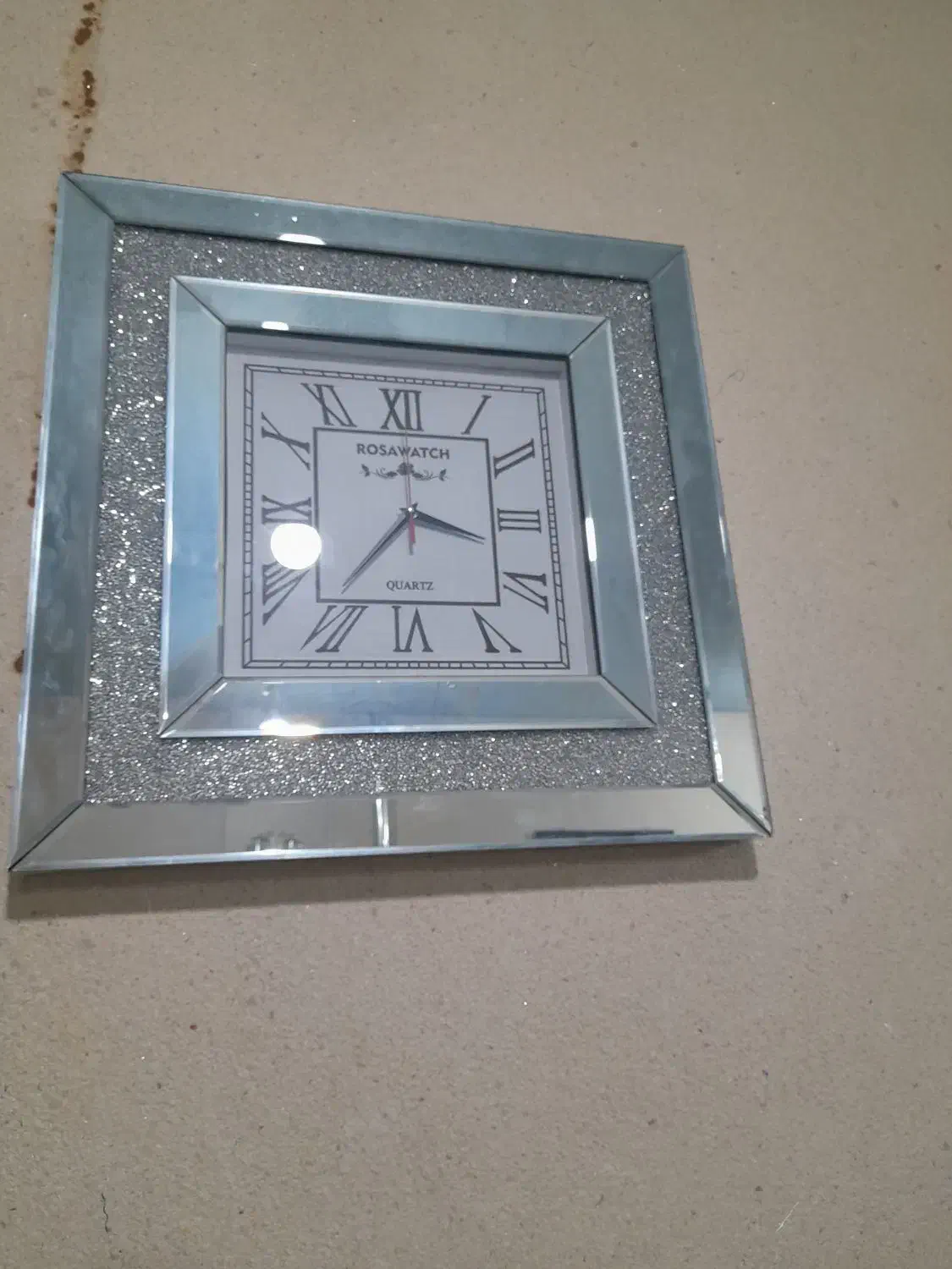 ساعت آیینه کاری|ساعت دیواری و تزئینی|خرم‌آباد, |دیوار