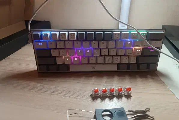 کیبرد رددراگون k617|قطعات و لوازم جانبی رایانه|کیش, |دیوار