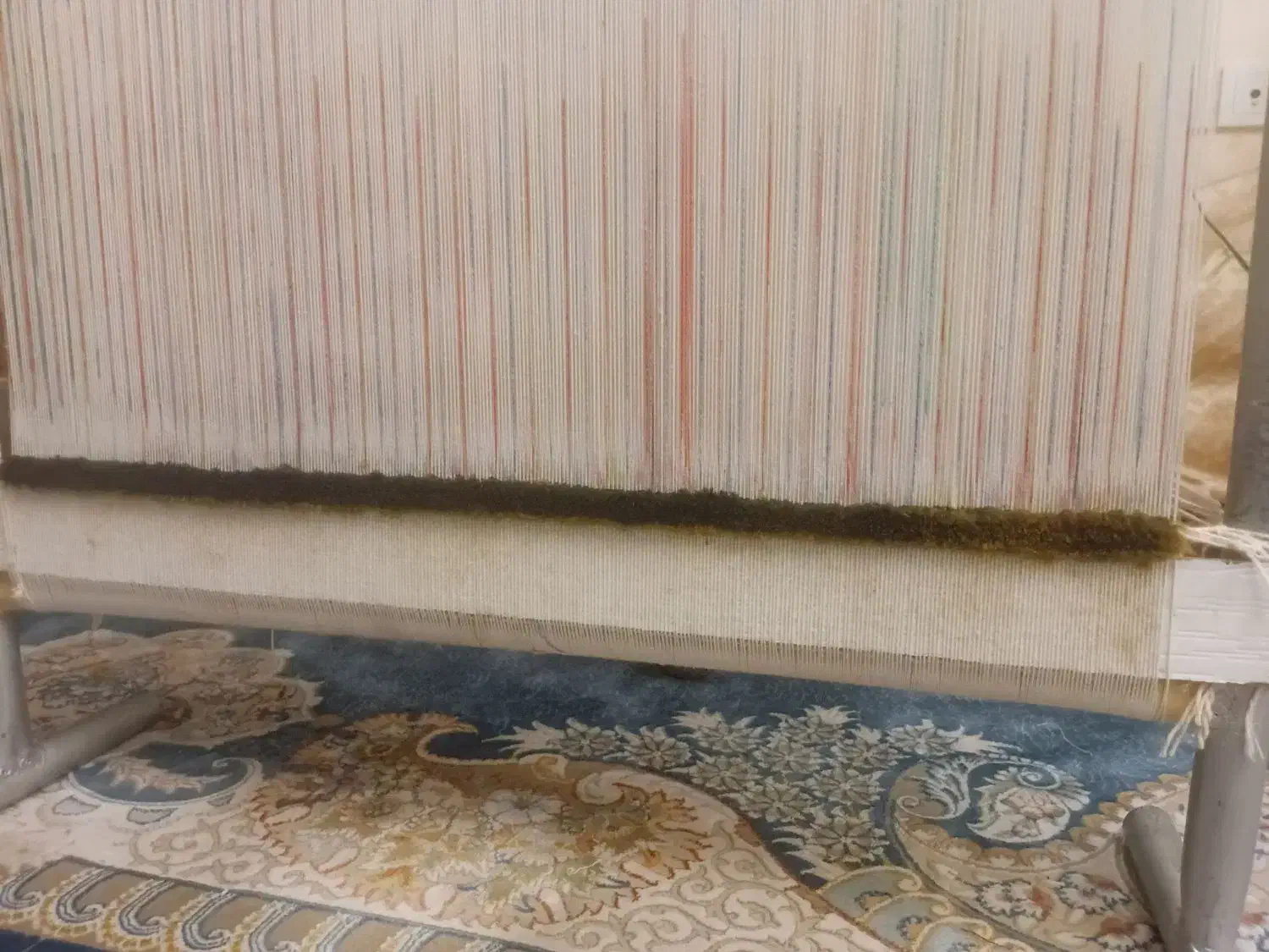 دار و چله و نخ و نقشه و ابزاروپودکلفت و ابریشم|تابلو فرش|تهران, چیتگر جنوبی|دیوار