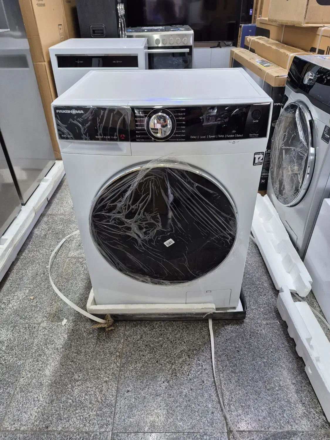 لباسشویی ۸ کیلویی پاکشوما لمسی 40808 موتورBldc|ماشین لباسشویی و خشککن لباس|مشهد, توس (بلوار توس)|دیوار