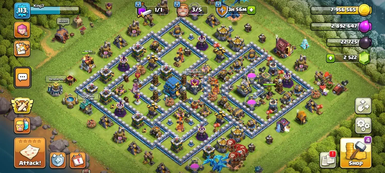 فروش اکانت کلش اف کلنز تان ۱۲ مکس|کنسول، بازی ویدئویی و آنلاین|رشت, دروازه لاکان|دیوار