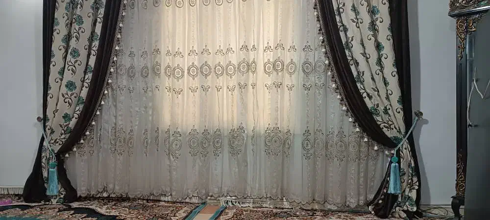 پرده تمیز|پرده، رانر، رومیزی|قرچک, باقرآباد|دیوار