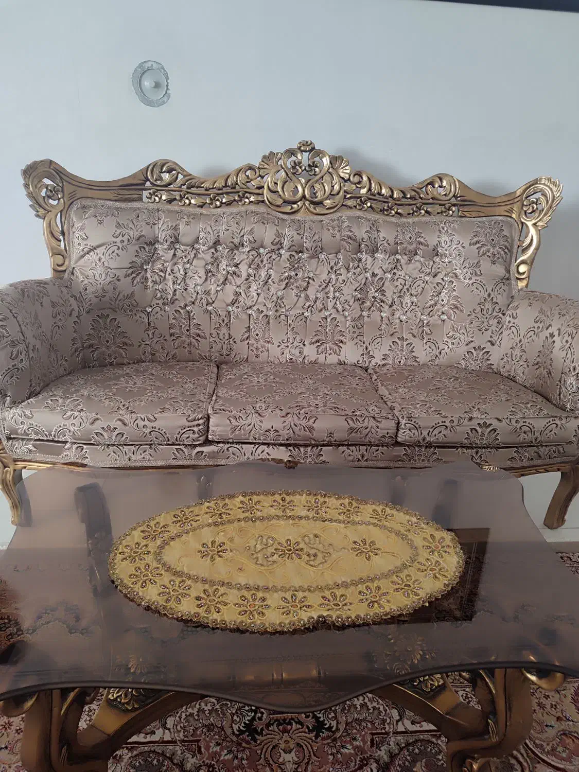 مبلمان سلطنتی 7نفره|مبلمان خانگی و میز عسلی|قدس, شهر‌قدس|دیوار