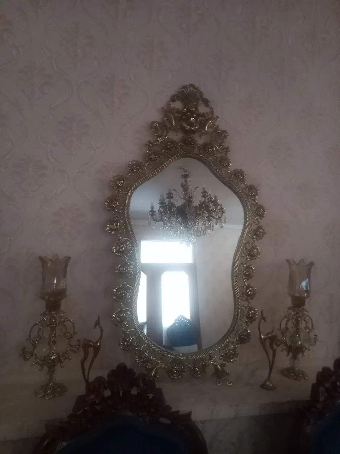 اینه وشمدانبرنجی|آینه|قزوین, |دیوار