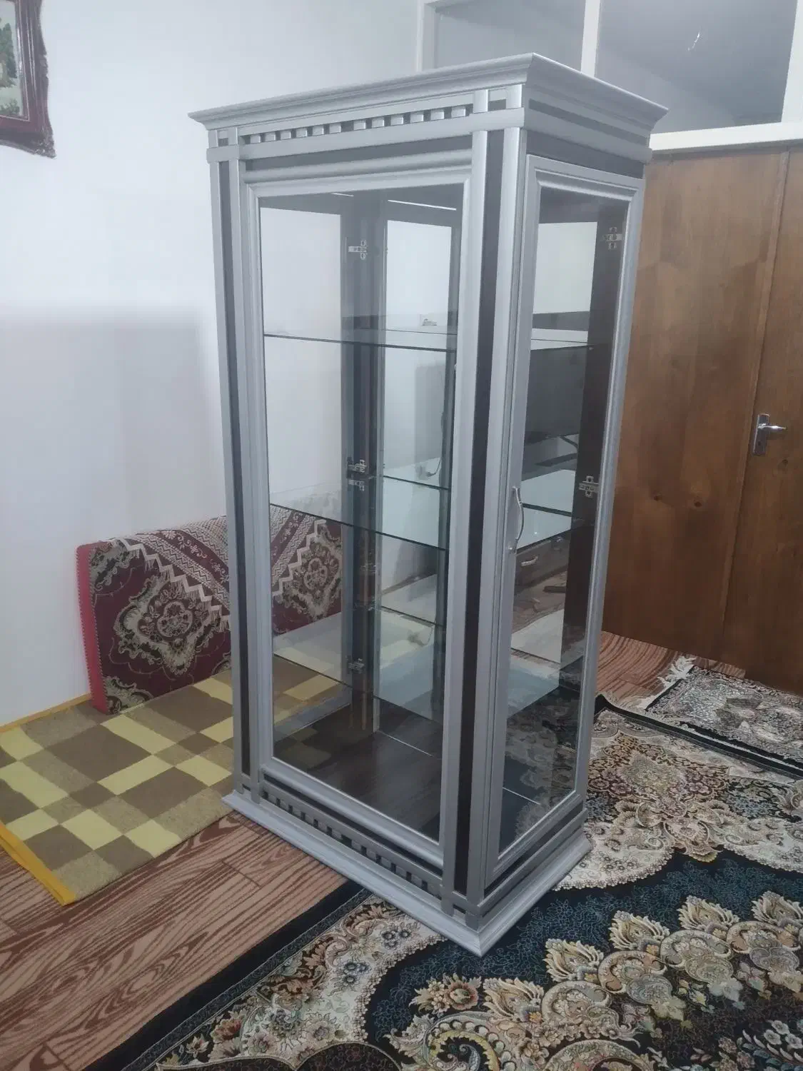 بوفه چوبی دست ساز|بوفه، ویترین، کنسول|بستان آباد, |دیوار