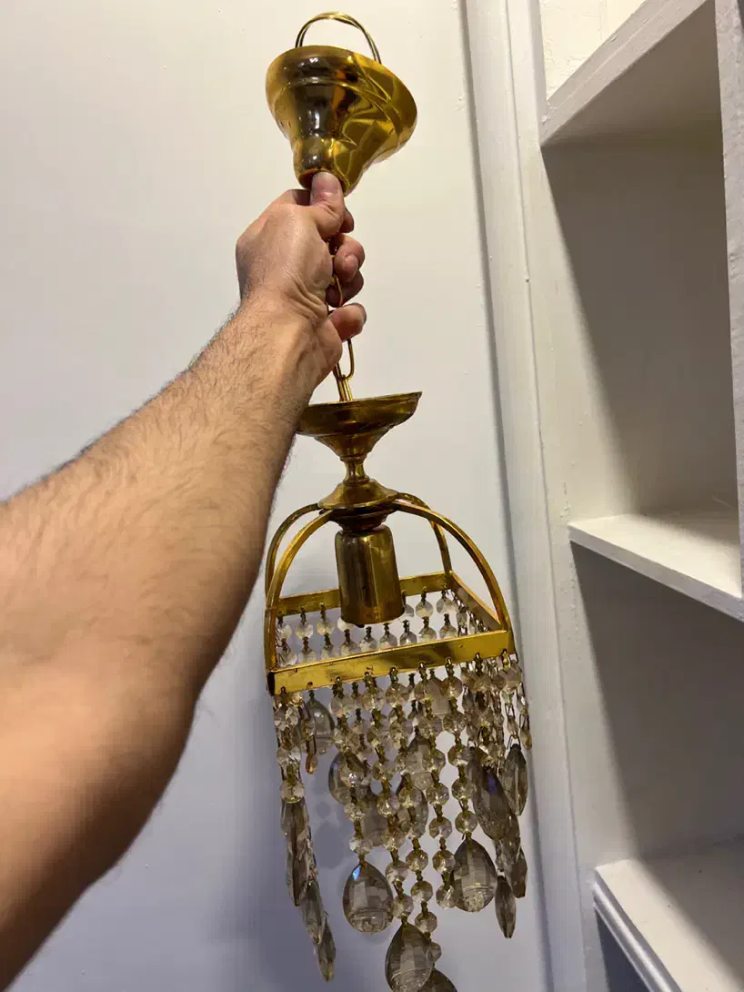 لوستر ( تک لامپ ) ۲ عدد|لوستر و چراغ آویز|رشت, دیلمان|دیوار