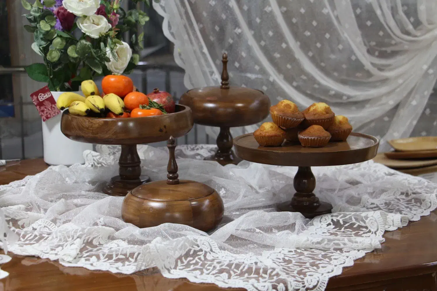 ظروف پذیرایی چوبی|ظروف سرو و پذیرایی|شیروان (خراسان), |دیوار